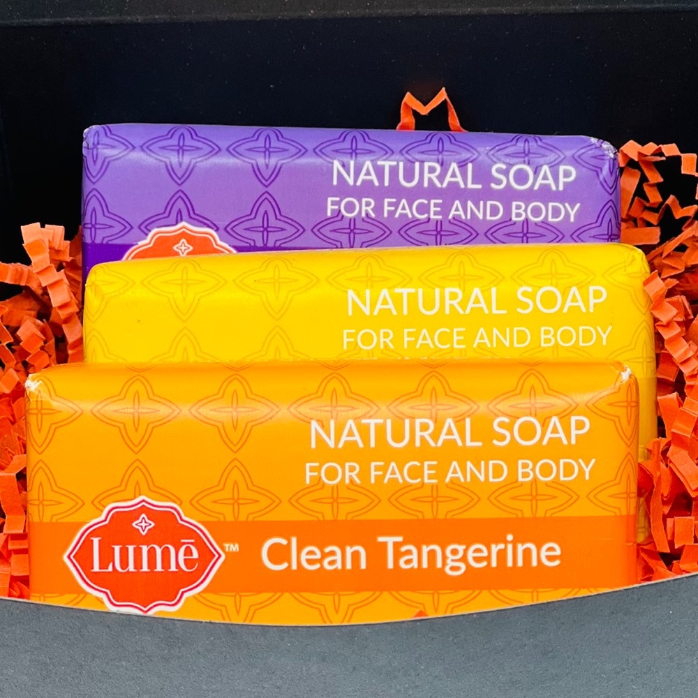 All Natural Bar Soap Lavender Sage Coconut Crush & Clean Tangerine 5oz Each